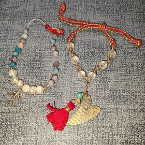 Karola & Co 2pc Adjustable Bracelets Women’s Accessories Jewelry Set